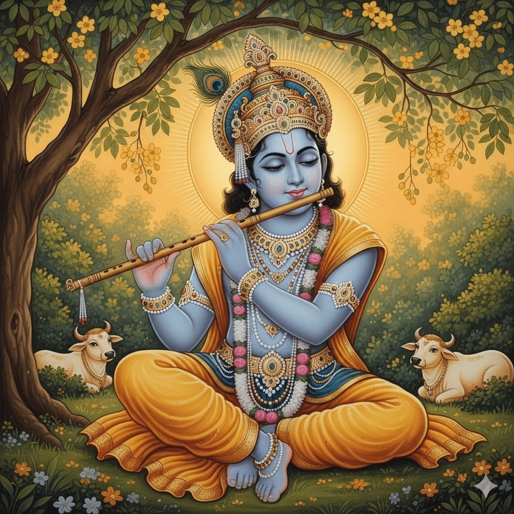 Krishna Playing Flute